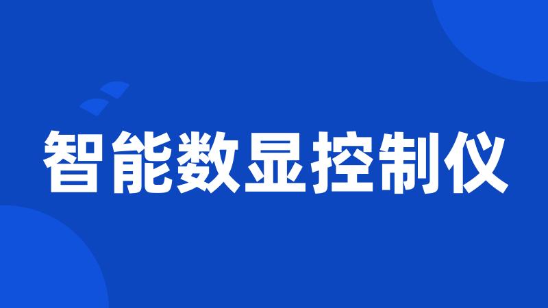 智能数显控制仪