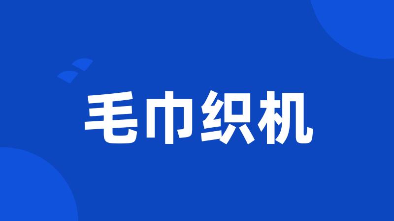 毛巾织机
