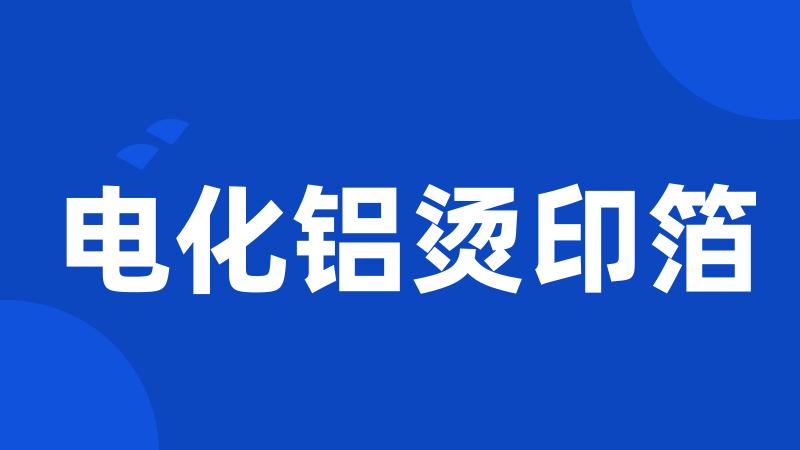 电化铝烫印箔
