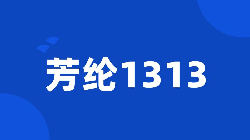 芳纶1313