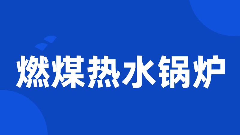 燃煤热水锅炉