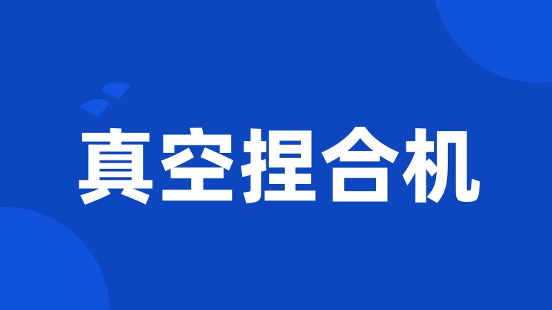 真空捏合机
