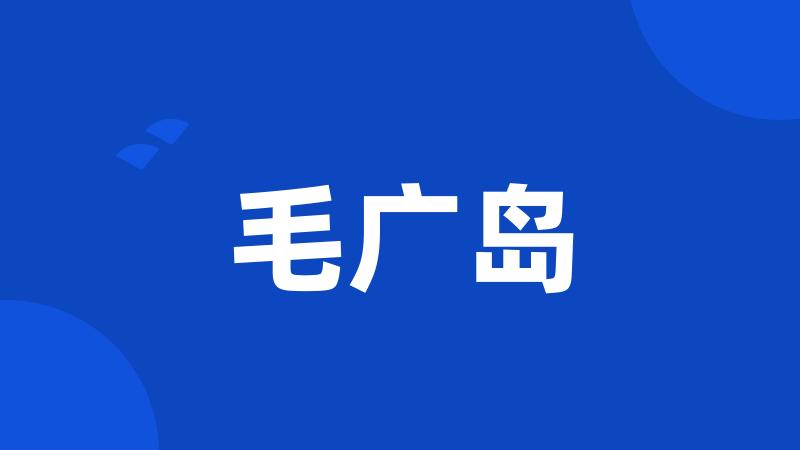 毛广岛
