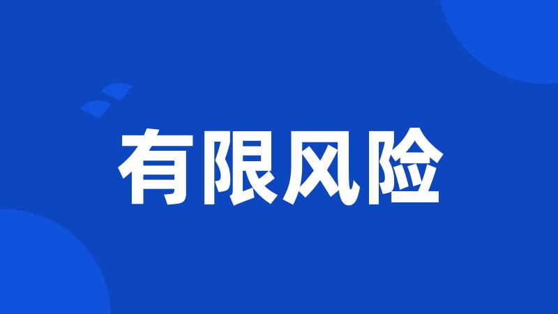 有限风险
