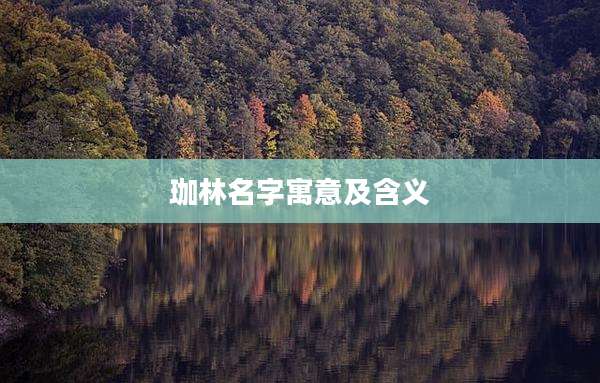 珈林名字寓意及含义