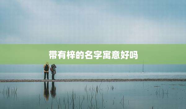 带有梓的名字寓意好吗