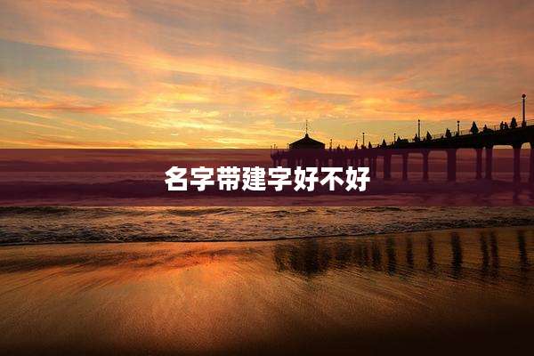 名字带建字好不好
