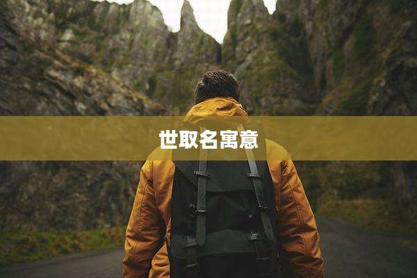 世取名寓意