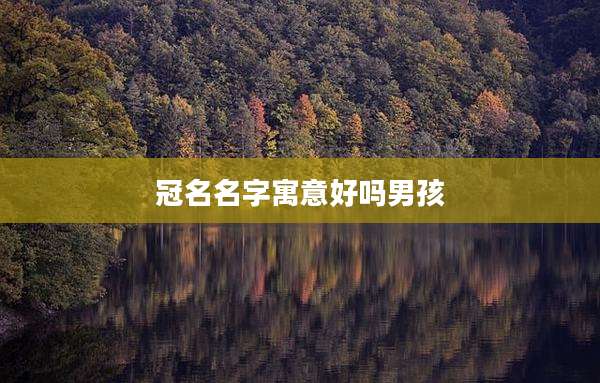 冠名名字寓意好吗男孩