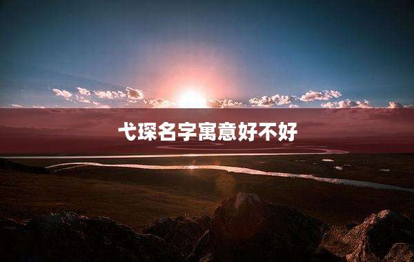 弋琛名字寓意好不好