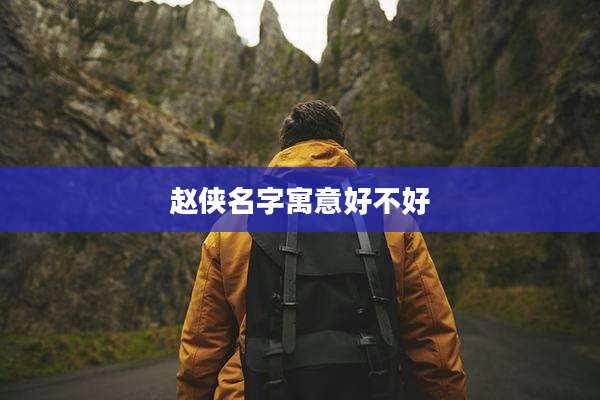 赵侠名字寓意好不好