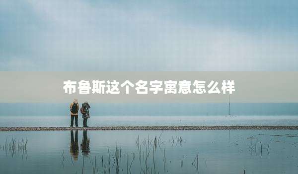 布鲁斯这个名字寓意怎么样