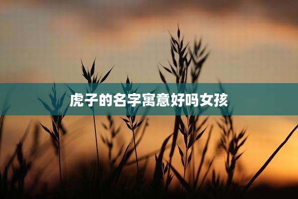 虎子的名字寓意好吗女孩