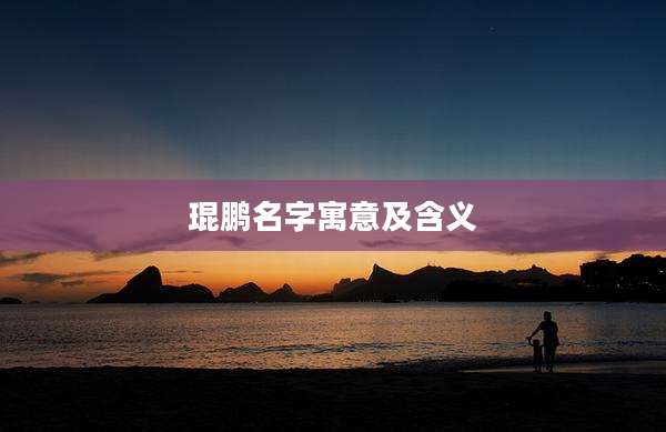 琨鹏名字寓意及含义