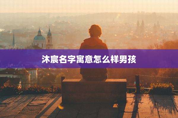 沐宸名字寓意怎么样男孩