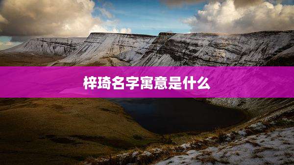 梓琦名字寓意是什么