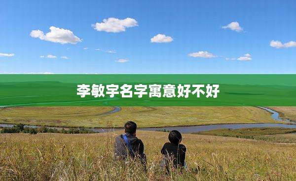 李敏宇名字寓意好不好