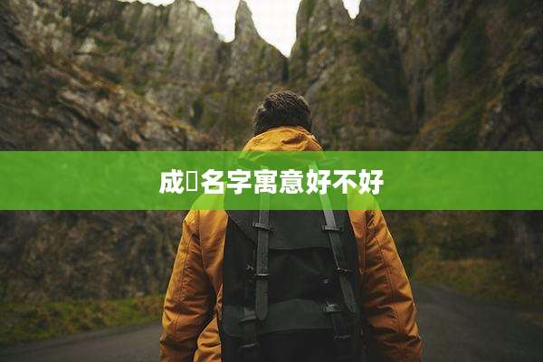 成璟名字寓意好不好