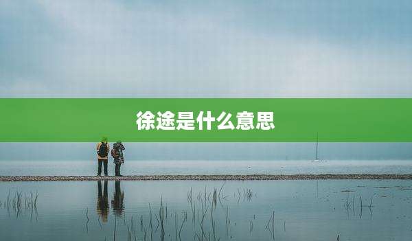 徐途是什么意思