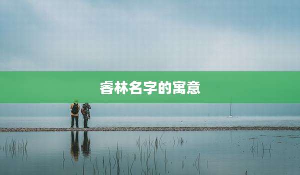 睿林名字的寓意