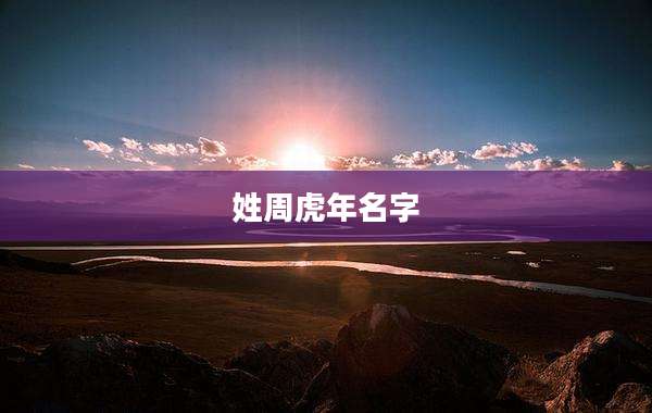 姓周虎年名字