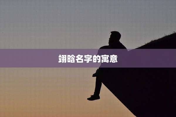 翊晗名字的寓意