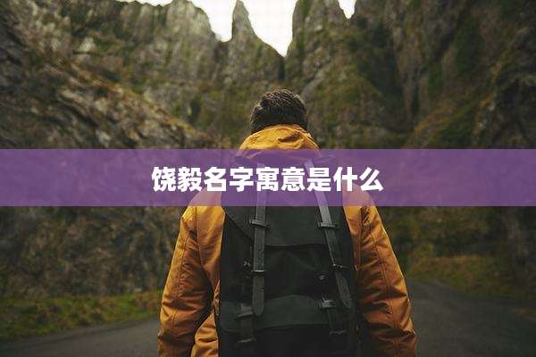 饶毅名字寓意是什么