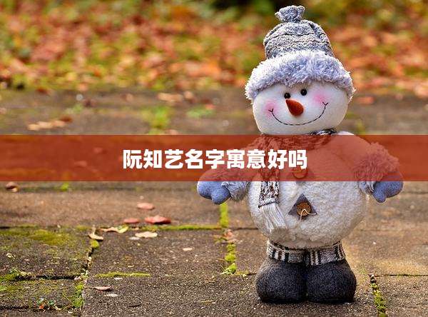 阮知艺名字寓意好吗