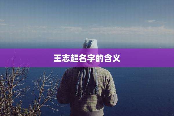 王志超名字的含义