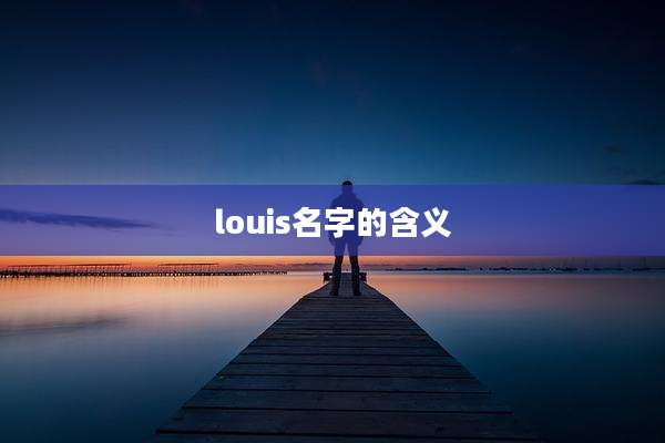 louis名字的含义