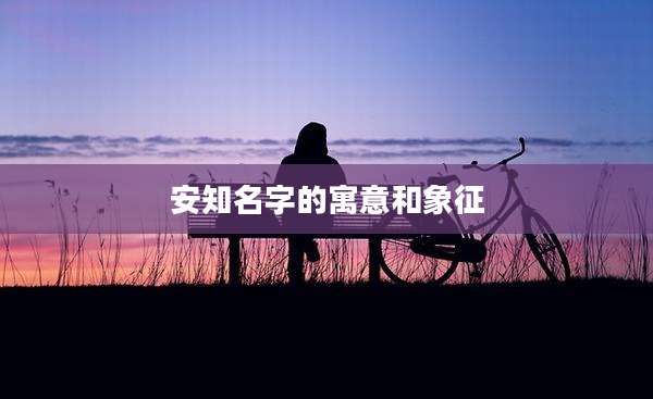 安知名字的寓意和象征