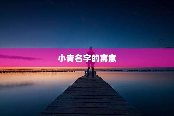小青名字的寓意