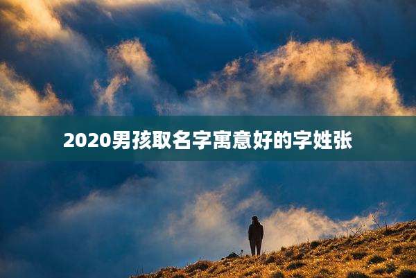 2020男孩取名字寓意好的字姓张