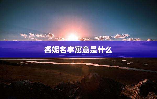 睿妮名字寓意是什么