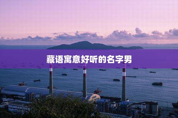 藏语寓意好听的名字男