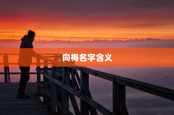 向梅名字含义