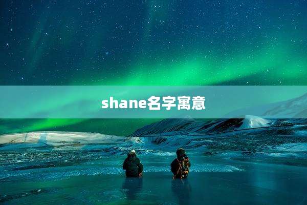 shane名字寓意