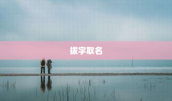 拔字取名