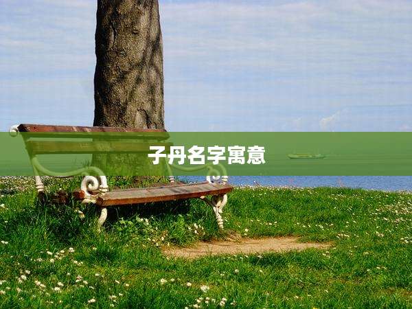 子丹名字寓意