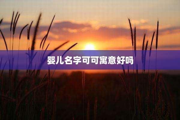 婴儿名字可可寓意好吗