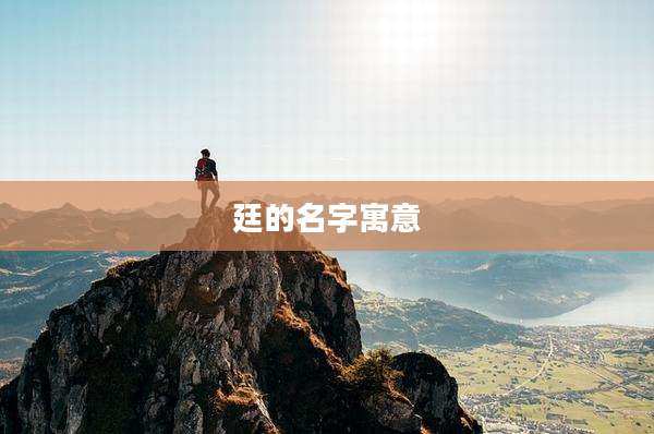 廷的名字寓意