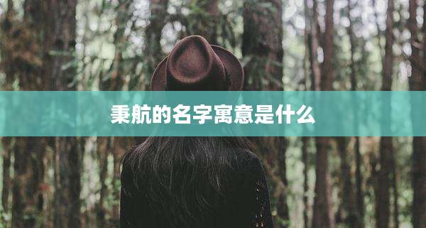 秉航的名字寓意是什么