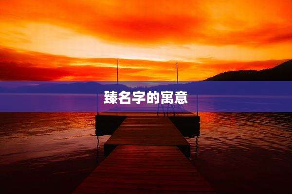 臻名字的寓意