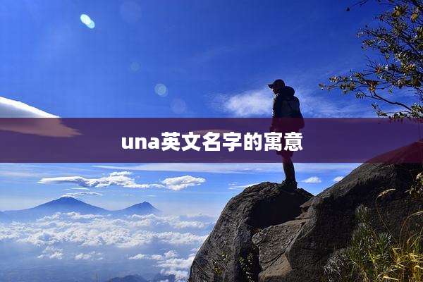 una英文名字的寓意