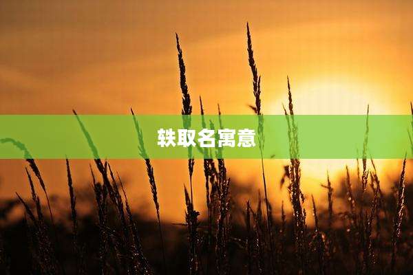 轶取名寓意