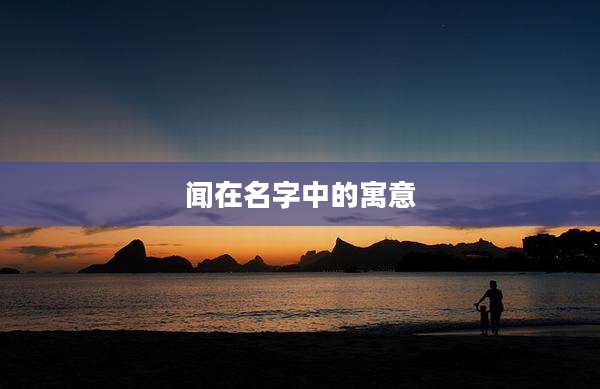 闻在名字中的寓意