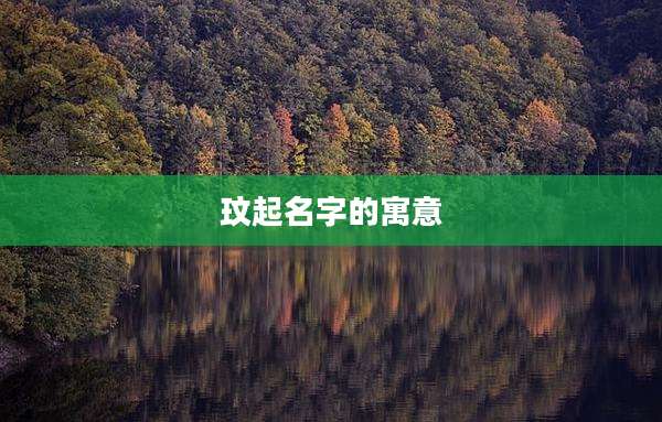 玟起名字的寓意