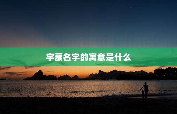 宇豪名字的寓意是什么