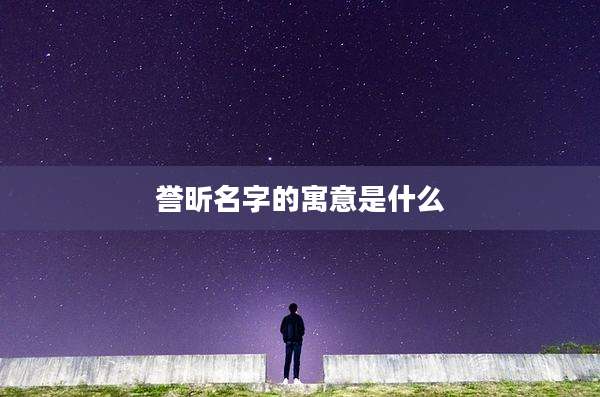 誉昕名字的寓意是什么