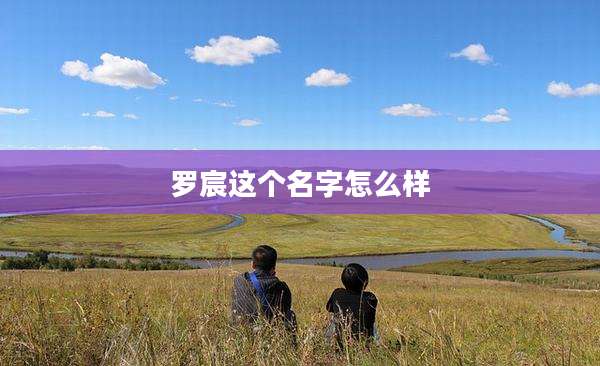 罗宸这个名字怎么样